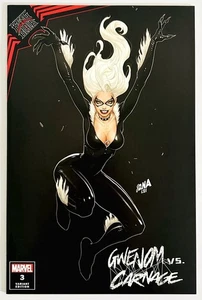 Gwenom Vs Carnage #3 David Nakayama Black Cat Exclusive Trade Variant 2021 - Bild 1 von 7