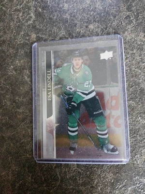 2020-21 Upper Deck Series 1 Clear Cut Esa Lindell Card# 60 - Image 1 of 2