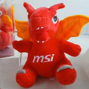 MSI True Gaming Red Dragon Plush Plushie NWT Microstar Mascot Promo - Picture 1 of 5