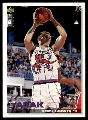 1995-96 Collector's Choice Zan Tabak Toronto Raptors #99 - Image 1 of 2