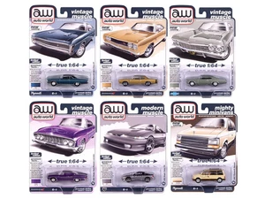 Auto World Premium 2025 Release 2 Set B of 6 pieces 1/64 Diecast Model Cars by A - Picture 1 of 3