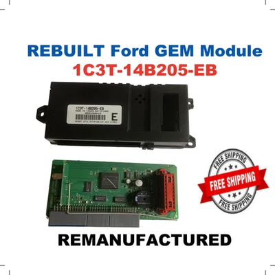 Rebuilt 00-02 F250 F350 Excursion GEM 4WD Transfer Case Module 1C3T-14B205-EB - Image 1 of 2