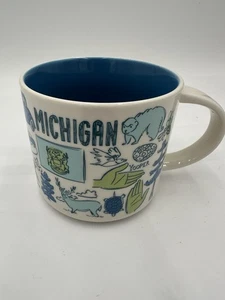 Starbucks Michigan Been There Series Keramik 14oz Kaffeetasse/Becher EUC 2022 - Bild 1 von 7
