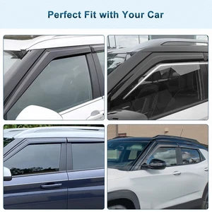 Para Hyundai Venue 2020-2024 Cinta Ventana Ventilación Visera Protectores de Lluvia Viento Gcsemmvjc - Imagen 1 de 11