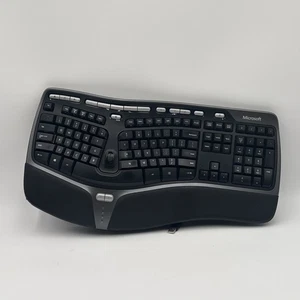 Microsoft KU-0462 Natural Ergonomic USB Keyboard 4000 v1.0 With Riser Stand - Picture 1 of 9