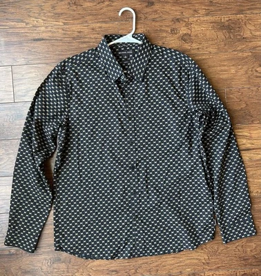 Camisa MICHAEL KORS XL Para Hombre Estampado Geométrico Calce Clásico Con Botones  Foto 1 de 4