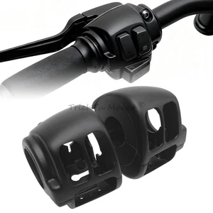 Black Switch Housing Cover Fits For Harley Dyna Street Bob FXDB/I 2012-2017 New - Picture 1 of 17