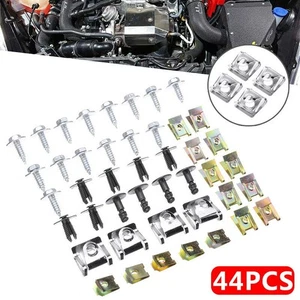 44x Engine Under Cover Splash Guard Undertray Screw Trim Clips For 3 E46 - Picture 1 of 10