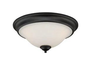 CLEARANCE OVERSTOCK Oil Rubbed Bronze 3 Light Flush Mount Ceiling Lighting NIB - Picture 1 of 1
