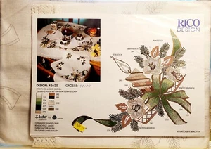 Kit de punto de cruz para mesa de velas marrón y verde Rico Design - Imagen 1 de 8