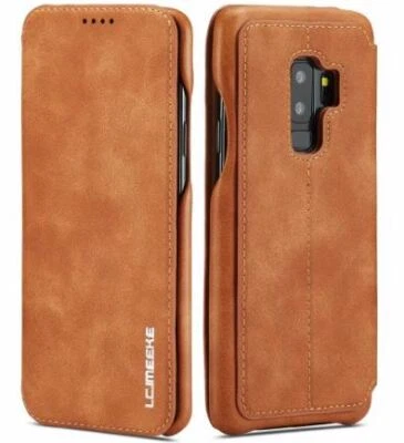 Funda delgada delgada delgada con soporte tipo billetera de cuero de lujo para Samsung Note8/9/10 S10/S9+ Foto 1 de 4