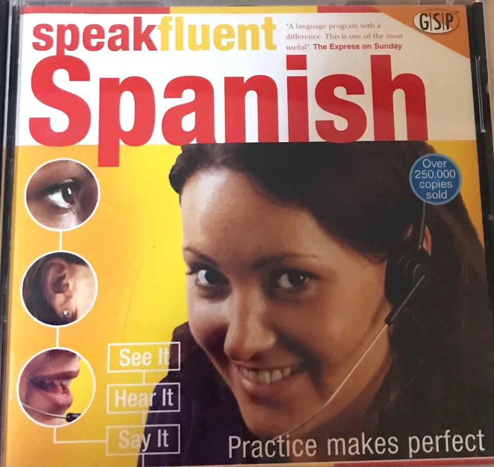 PC CD Rom Speak Fluent Spanish Language Course VGC - Image 1 of 3