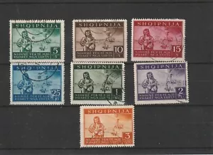 GERMAN OCCUPATION OF ALBANIA, MICHEL 15-21, USED, SEE!! - Picture 1 of 1