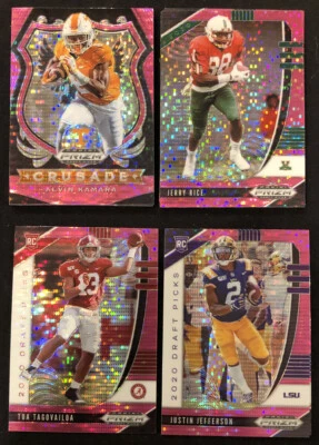2020 Panini Prizm Draft Picks Football Pink Prizm Parallel Cards Lot You Pick - Image 1 of 2