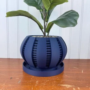 3D Printer ,The Arik Indoor Orchid Planter Pot with Drainage Tray, Modern Unique - Picture 1 of 9
