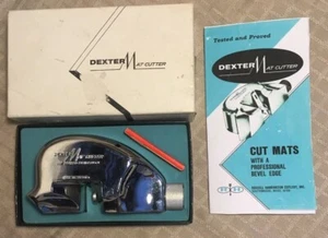 VINTAGE DEXTER MATTENSCHNEIDER MIT KLINGEN, Anleitung & OVP* - Bild 1 von 5