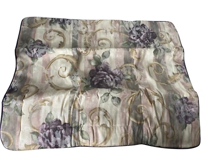Croscill Chambord Cassis Amethyst Standard Pillow Sham Floral Classic NEW - Image 1 of 4