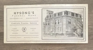 Hysong’s Funeral Home Washington DC Ink Blotter - Picture 1 of 4