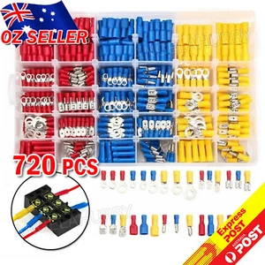 720x Assorted Insulated Electrical Wire Crimp Terminal Port Connector Kit NE - Picture 1 of 12
