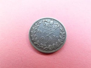 Victoria Threepence 1878 Silver (myrefn10001) - Picture 1 of 4