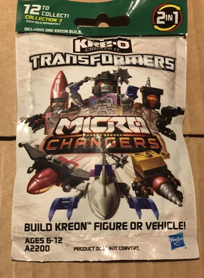 New Kre-O TRANSFORMERS MICRO CHANGERS Collection 3 Unopened Sealed Free Shipping - Image 1 of 2