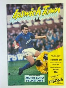 1989/90 IPSWICH TOWN V LEICESTER CITY 03-03-1990 DIVISION 2 - Bild 1 von 1