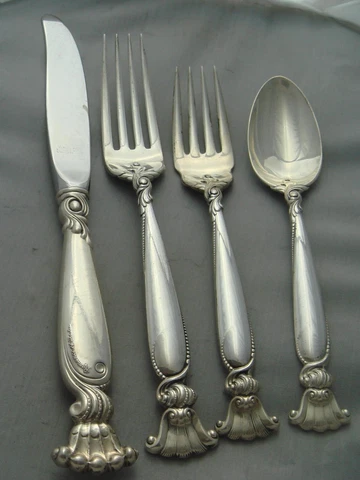 Wallace Romance of the Sea Sterling Silver Four Piece Setting Cover