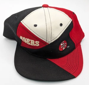 Vintage Pro Player Team NFL San Francisco 49ers Triangle 3 Tone Snapback Has Wear - Bild 1 von 14
