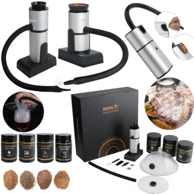 Food Smoker Gun Portable Smoking Infuser Drink Cocktail Smoker Meat BBQ Kitchen - Image 1 of 4