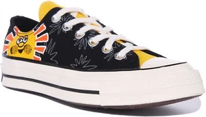 CONVERSE 172825C Chuck 70 Sunny Floral Bajo Top Mujer Zapatillas Inblack GB 3-8 - Imagen 1 de 12