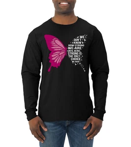 Camisa de manga larga Being Strong Is The Only Option We Have Butterfly para hombre - Imagen 1 de 8