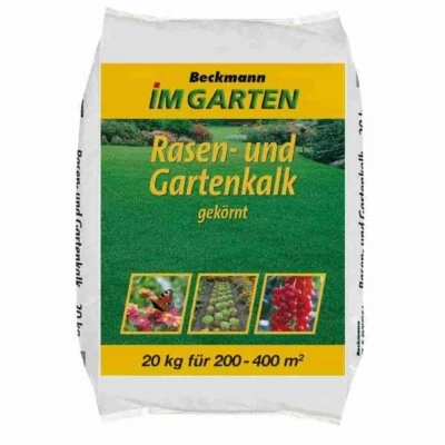 20kg gekörnter Rasen- und Gartenkalk 200-400m² (Kohlensaurer Kalk) - Bild 1 von 3