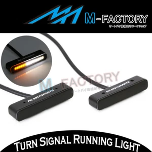 2x Mini Head LED Running Turn Signal Lights Bar Indicator Fit Ducati Motor - Picture 1 of 4