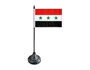 Tischflagge Irak ohne Schrift 1963-1991 irakische Tischfahne 10x15cm - Bild 1 von 1