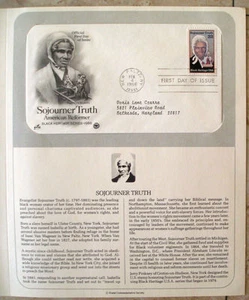 Postal Society First Day Cover FDC #  2203 - 22 cent Sojourner Truth . 1986 - Picture 1 of 1
