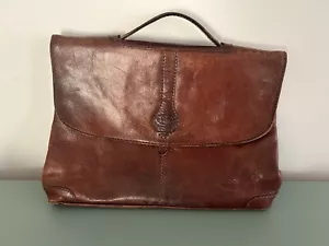 The Bridge Pelletteria Ponte Leather Briefcase Vintage - Picture 1 of 16