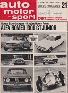 auto motor sport Heft 21 Oktober 1966 Test Rover 2000 TC Alfa GT 1300 Junior - Bild 1 von 2