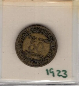 France: 50 Centimes 1923 - Picture 1 of 2