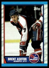 1989-90 Topps #181 Brent Ashton Winnipeg Jets