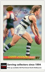 1994 Select AFL Trading Card Signature Gold Card G12 Gary Hocking-Geelong-READ*