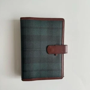 POLO RALPH LAUREN Blackwatch Plaid Agenda Planer H19cm x B13cm Leder Vintage - Bild 1 von 7