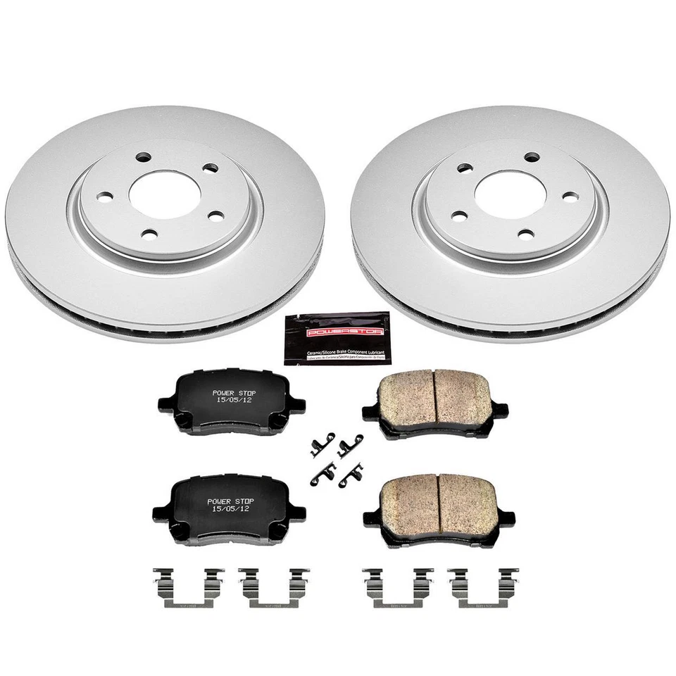 Kit de frenos de disco PowerStop - Delantero - Se adapta a Chevrolet Cobalt 2007, Chevrolet Malibu Foto 1 de 4