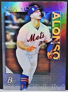 2020 Bowman Platinum Pete Alonso Holo Parallel #49 - NY Mets - Picture 1 of 2