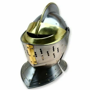 Medieval Knight Closed Armor Helmet - Knights Nobility European Armor - Picture 1 of 5