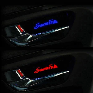 LED Inside Door Plate DIY Kit 4p For 2007 2012 Hyundai Santa Fe - Picture 1 of 5