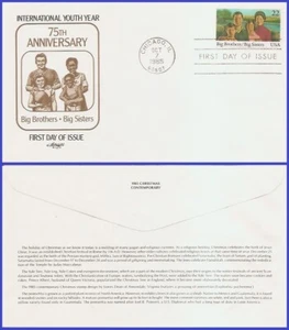 USA3 #2162 U/A ARTMASTER FDC Big Brothers/Sisters 40th Anniversary Boy Scouts - Picture 1 of 1