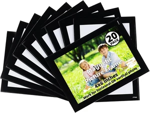 Magnetic Picture Frames for Lockers (4"X6",20 Pack),Magnet Photo Pockets/Greetin - Picture 1 of 12