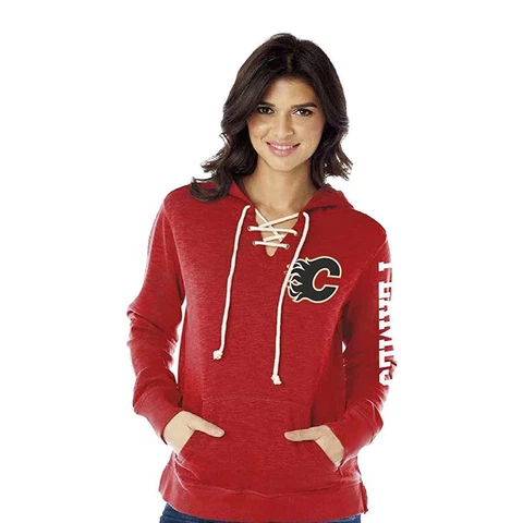 Calgary Flames soft As A Grape Woman's Sweatshirt, Medium Cover
