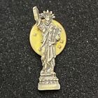 Vintage Statue Of Liberty Tack Pin Brass Goldtone Ballou 1-1/8"