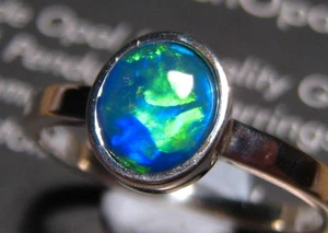 Sehr heller Opal Ring -- Sterlingsilber - Bild 1 von 8